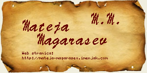 Mateja Magarašev vizit kartica